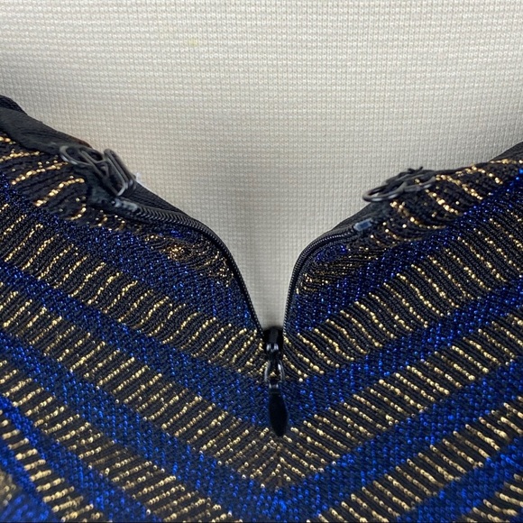 COSMOPOLITAN DRESS THE POPULATION Trista Strappy Dress L - Picture 7 of 12